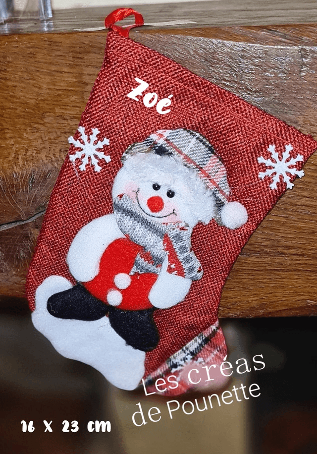 Petite botte de Noël à personnaliser