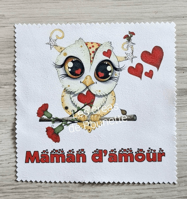 Lingette essuie lunettes en microfibre