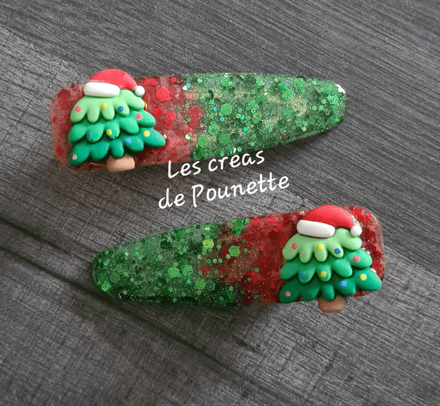 Lots de barrettes de Noël