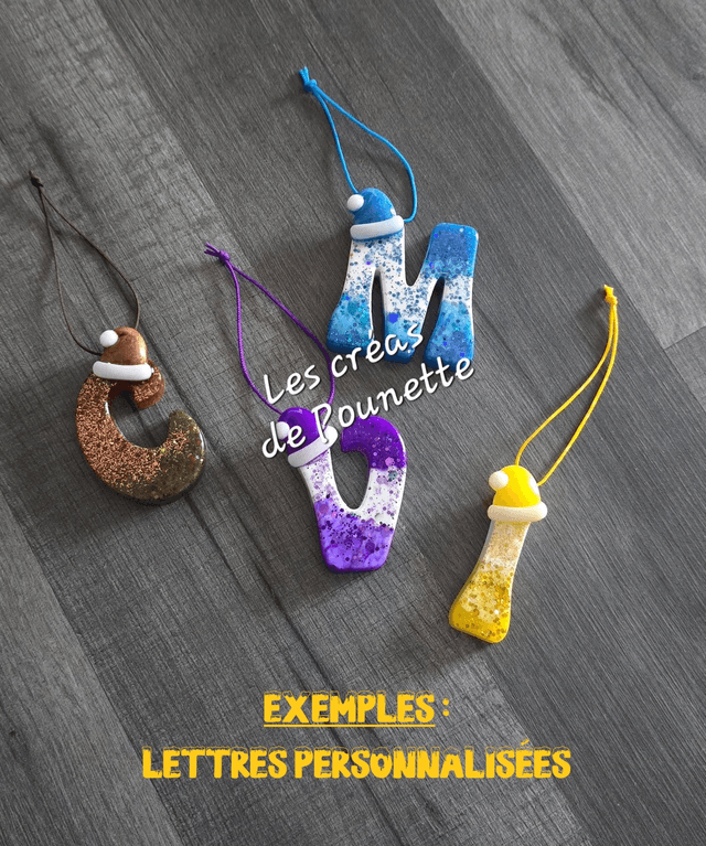 Lettre pour sapin de Noël à personnaliser