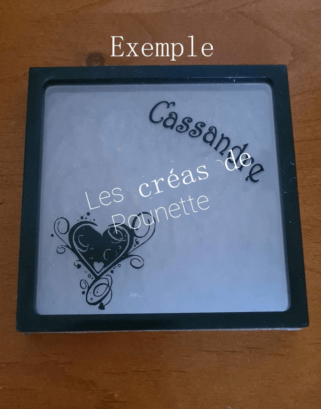 Dessous de verre à personnaliser