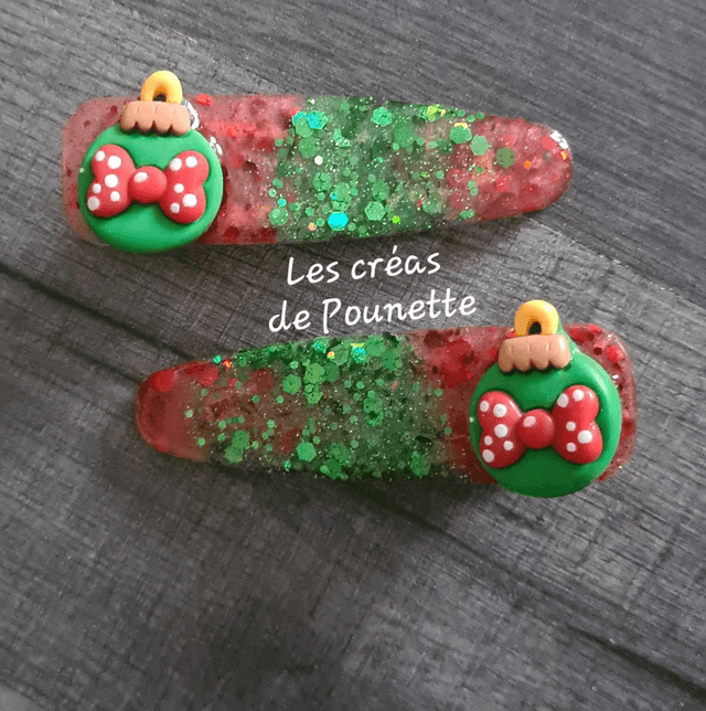 Lots de barrettes de Noël