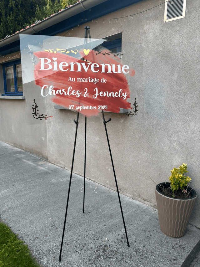 Stickers pour panneau de bienvenue (support carré)
