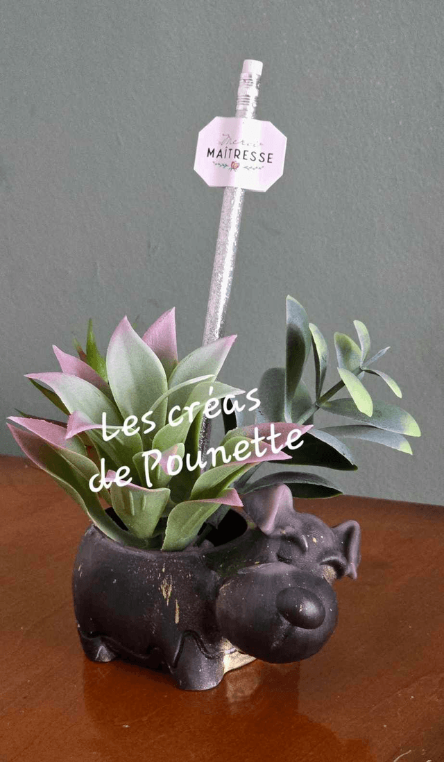 Pots animal décorés avec crayon - partie 2
