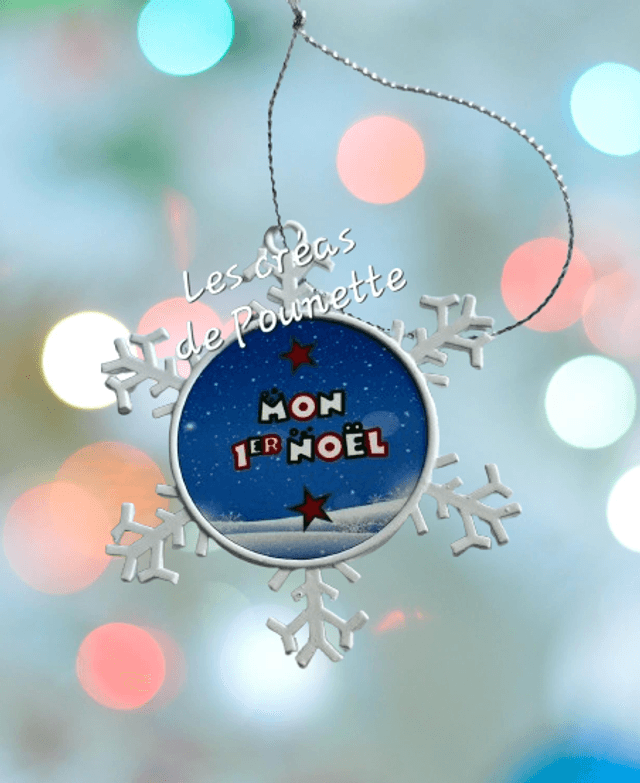 Flocon de Noël à personnaliser