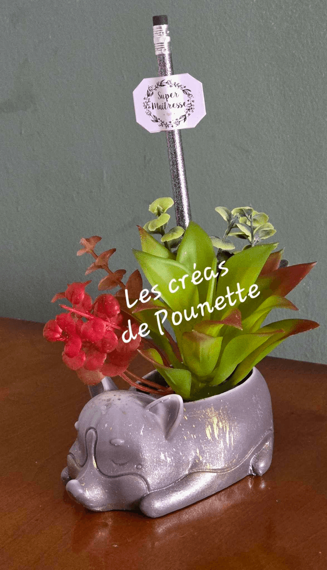 Pots animal décorés avec crayon - partie 1