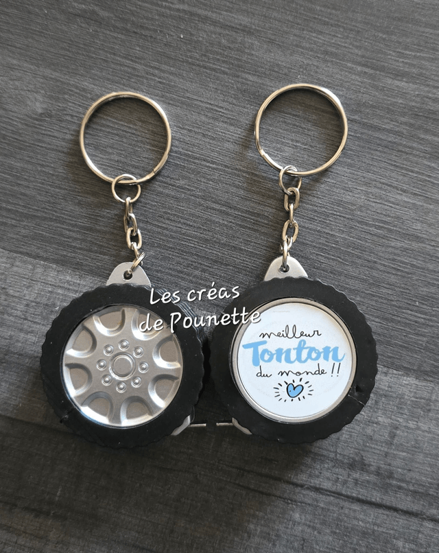 Porte clé roue de voiture à personnaliser