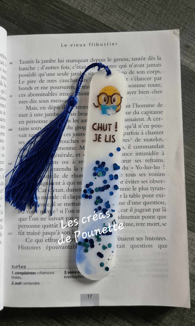 Marque page "Chut je lis !"