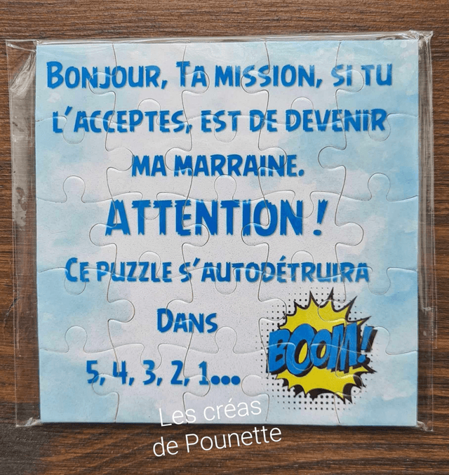 Puzzle demande marraine fille et garçon