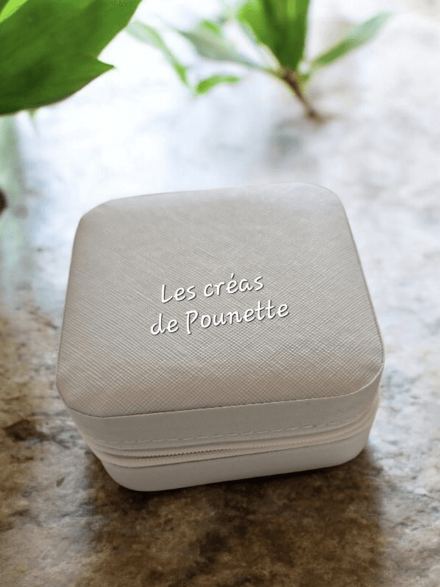 Coffret boite à bijoux + boucles