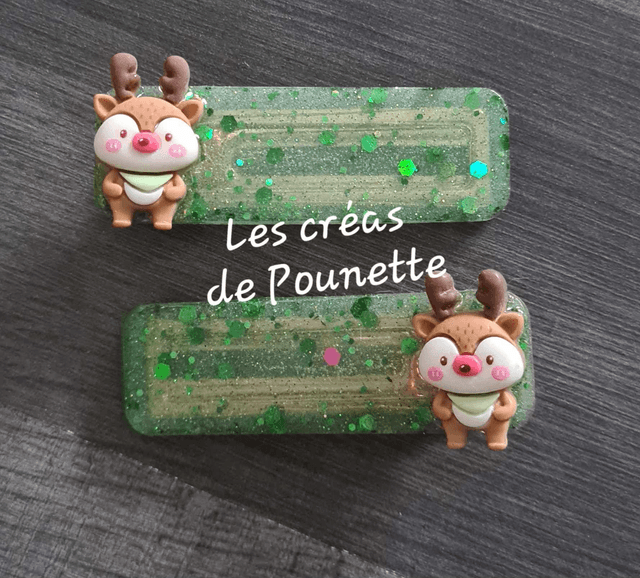 Lots de barrettes de Noël