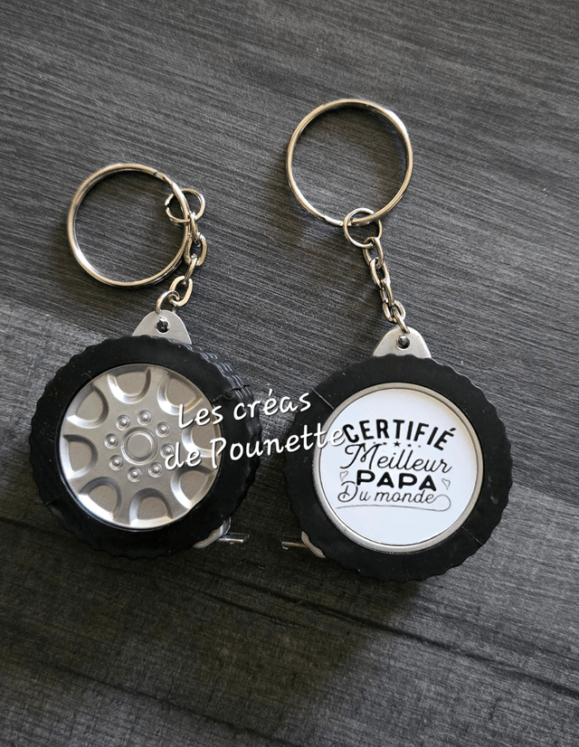 Porte clé roue de voiture à personnaliser