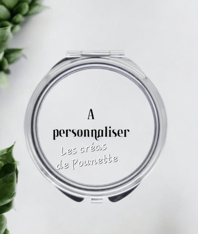 Miroir de poche à personnaliser