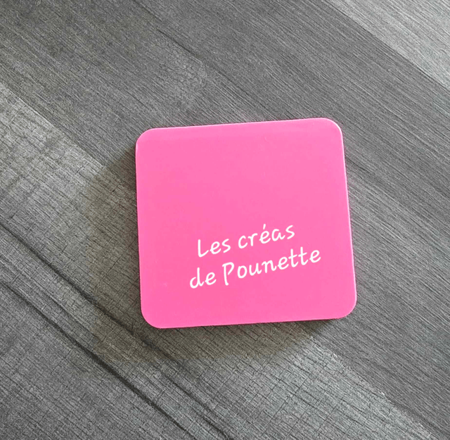 Miroir de poche carré à personnaliser