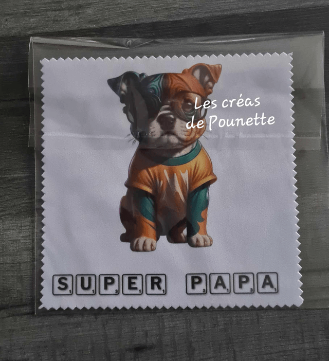 Essuie lunettes super papa
