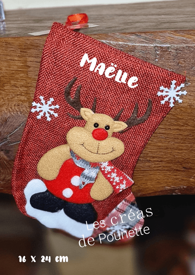 Petite botte de Noël à personnaliser