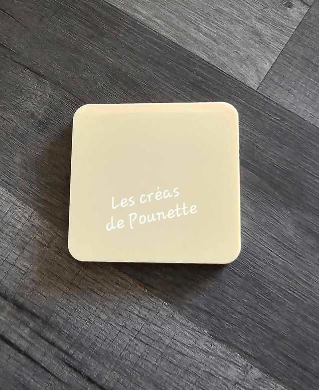 Miroir de poche carré à personnaliser