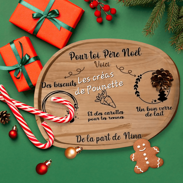 Plateau du Père Noël à personnaliser