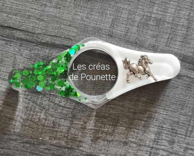 Marque-page cheval et sa bague de lecture