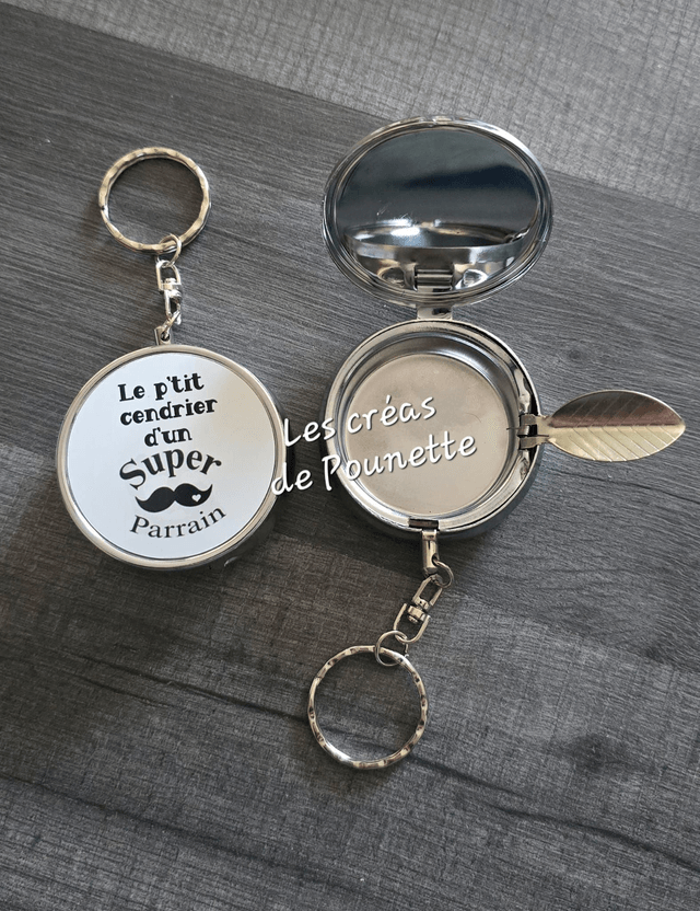 Porte-clés cendrier de poche