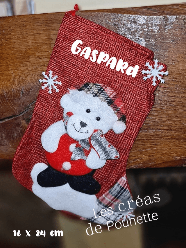 Petite botte de Noël à personnaliser