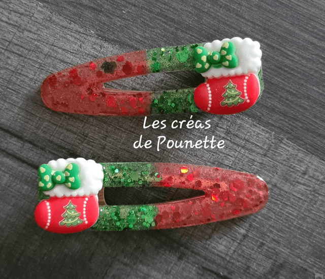 Lots de barrettes de Noël