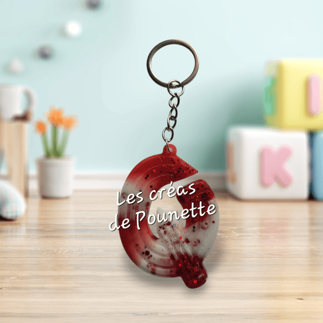 Porte-clés initiale crayons