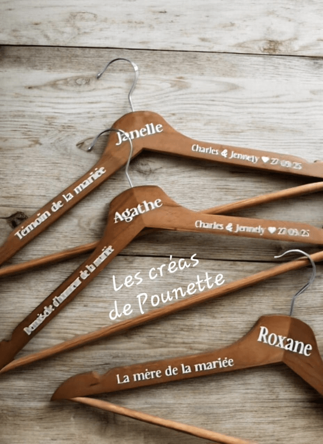 Cintre en bois à personnaliser