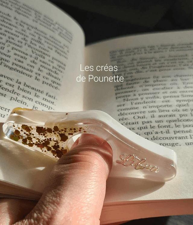 Marque-page astro "balance" et sa bague de lecture