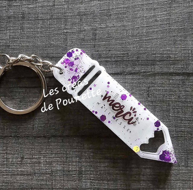 Porte clés crayon Maîtresse