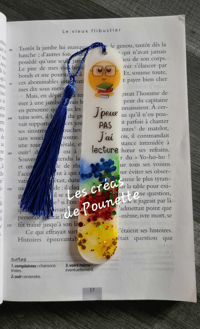 Marque-page "j'peux pas j'ai lecture" 