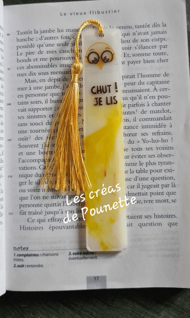 Marque page "Chut je lis !"