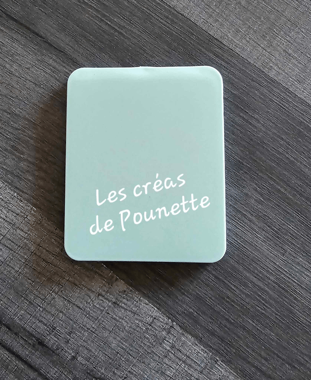 Miroir de poche rectangulaire à personnaliser
