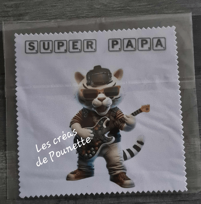 Essuie lunettes super papa