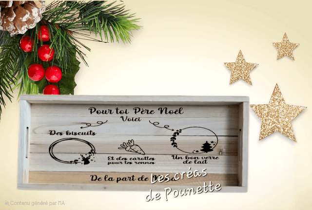 Plateau du Père Noël à personnaliser