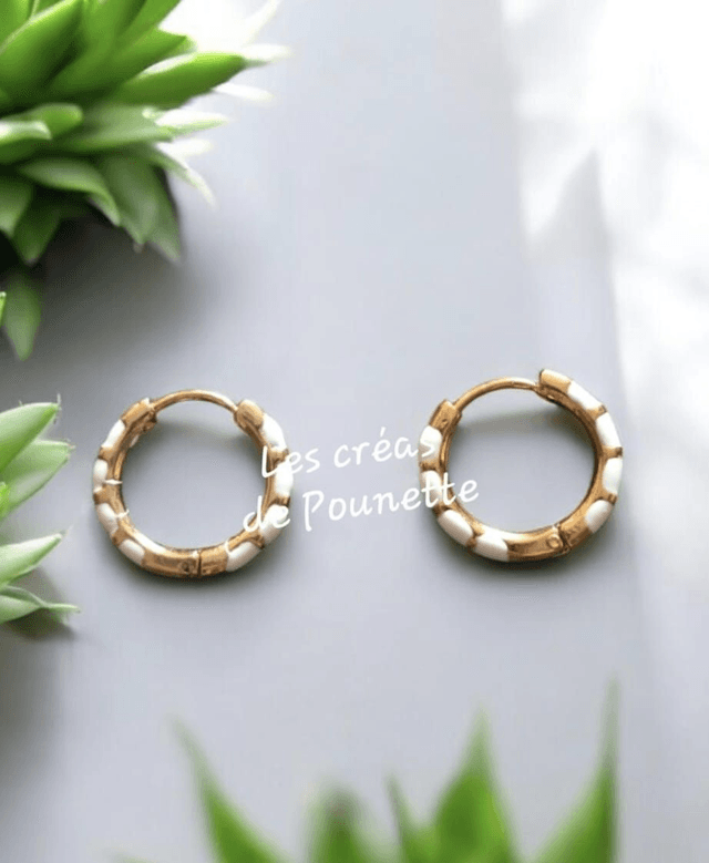 Petites créoles colorées