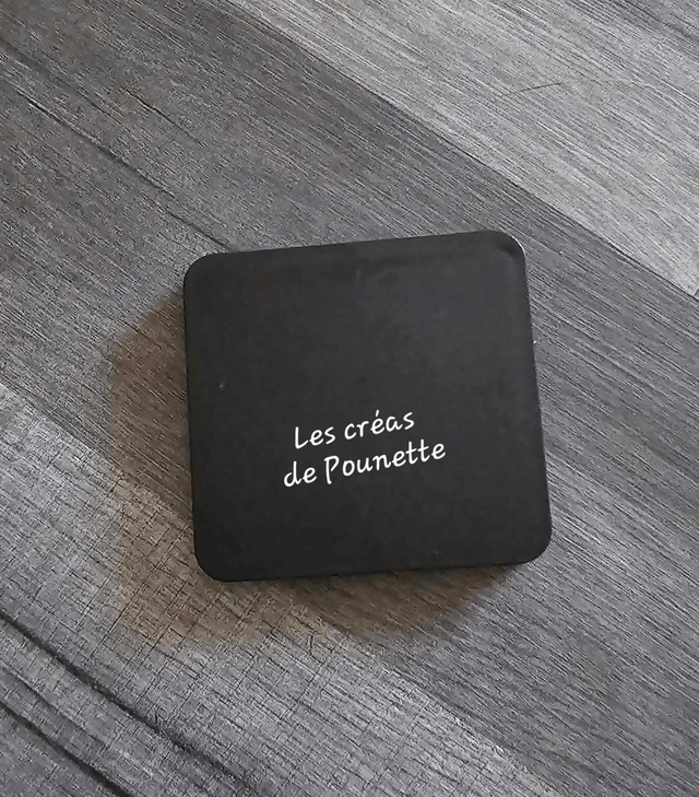 Miroir de poche carré à personnaliser