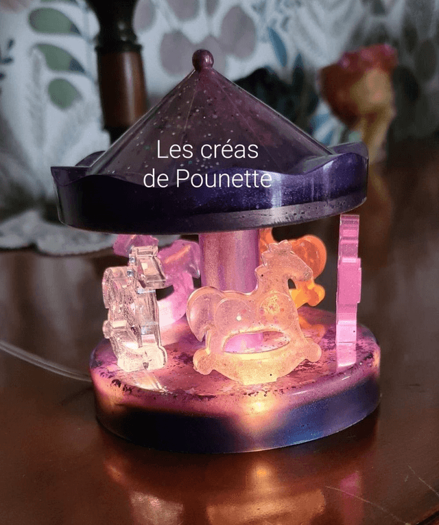 Veilleuse carrousel à personnaliser