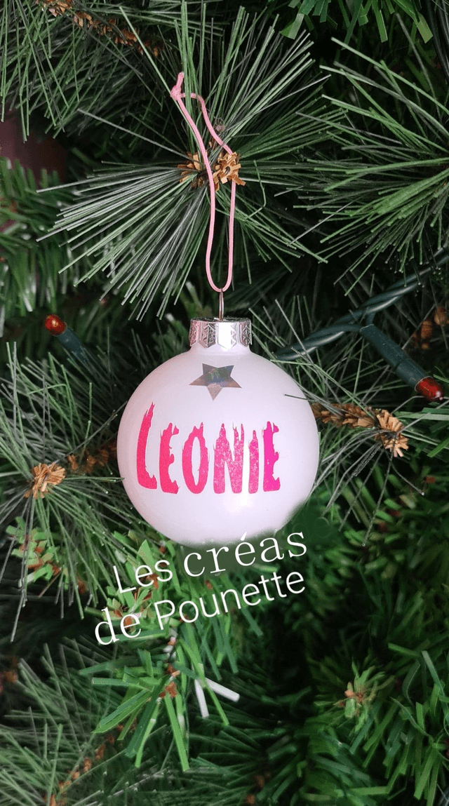 Boule de Noël à personnaliser