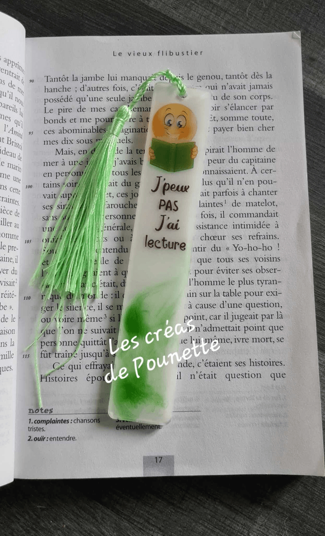 Marque-page "j'peux pas j'ai lecture" 