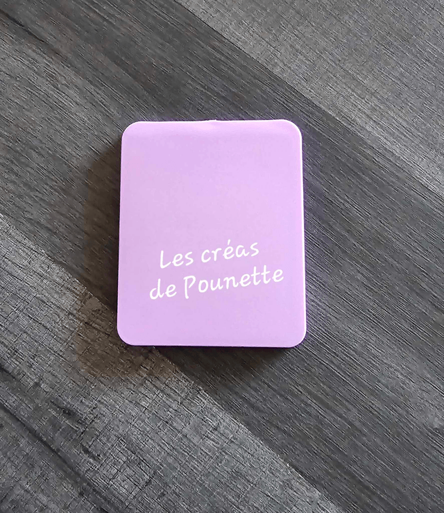 Miroir de poche rectangulaire à personnaliser
