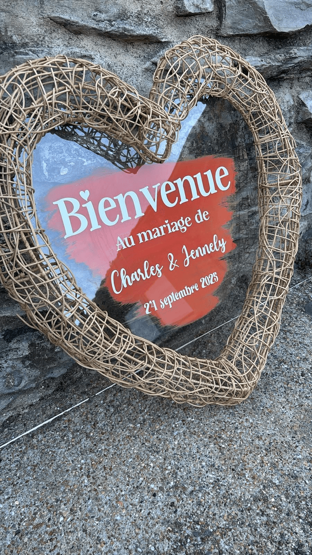 Stickers pour panneau de bienvenue (support carré)