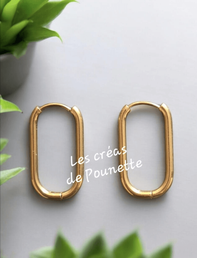 Les créoles ovales et rectangles