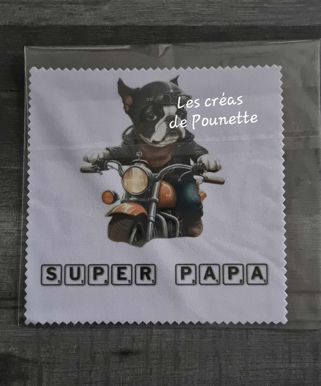 Essuie lunettes super papa