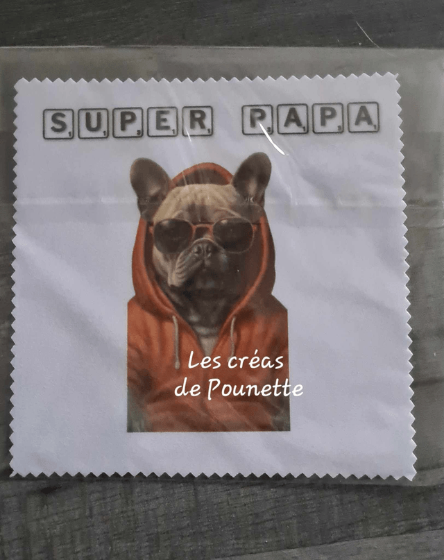 Essuie lunettes super papa