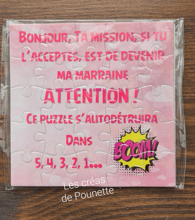 Puzzle demande marraine fille et garçon