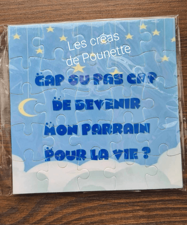 Puzzle demande parrain fille et garçon