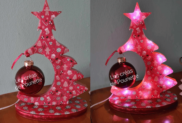 Sapin de Noël avec boule à personnaliser