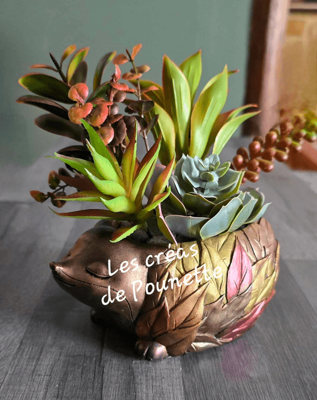 Grand pot renard pour petite plante verte