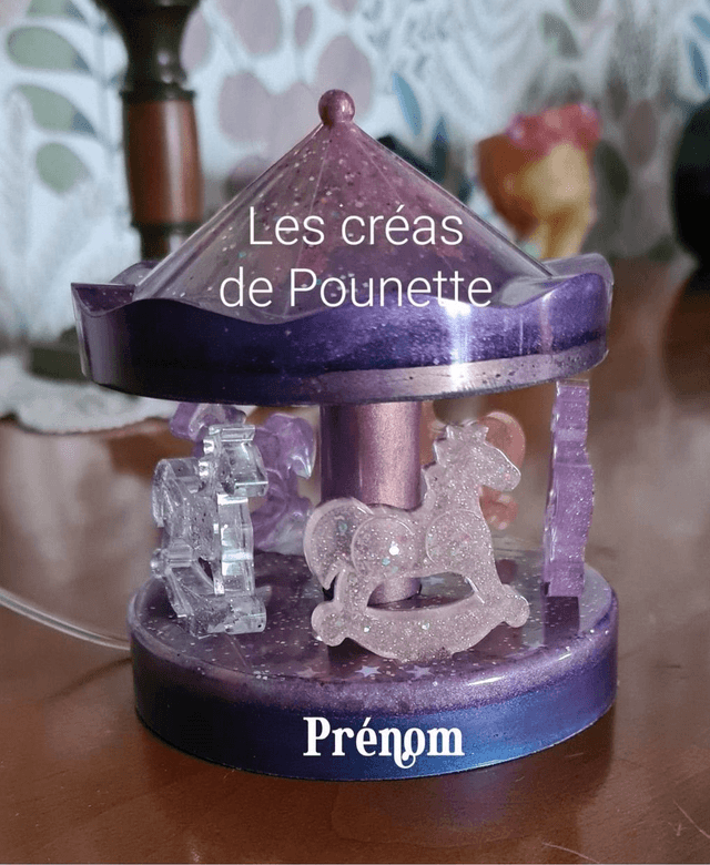 Veilleuse carrousel à personnaliser